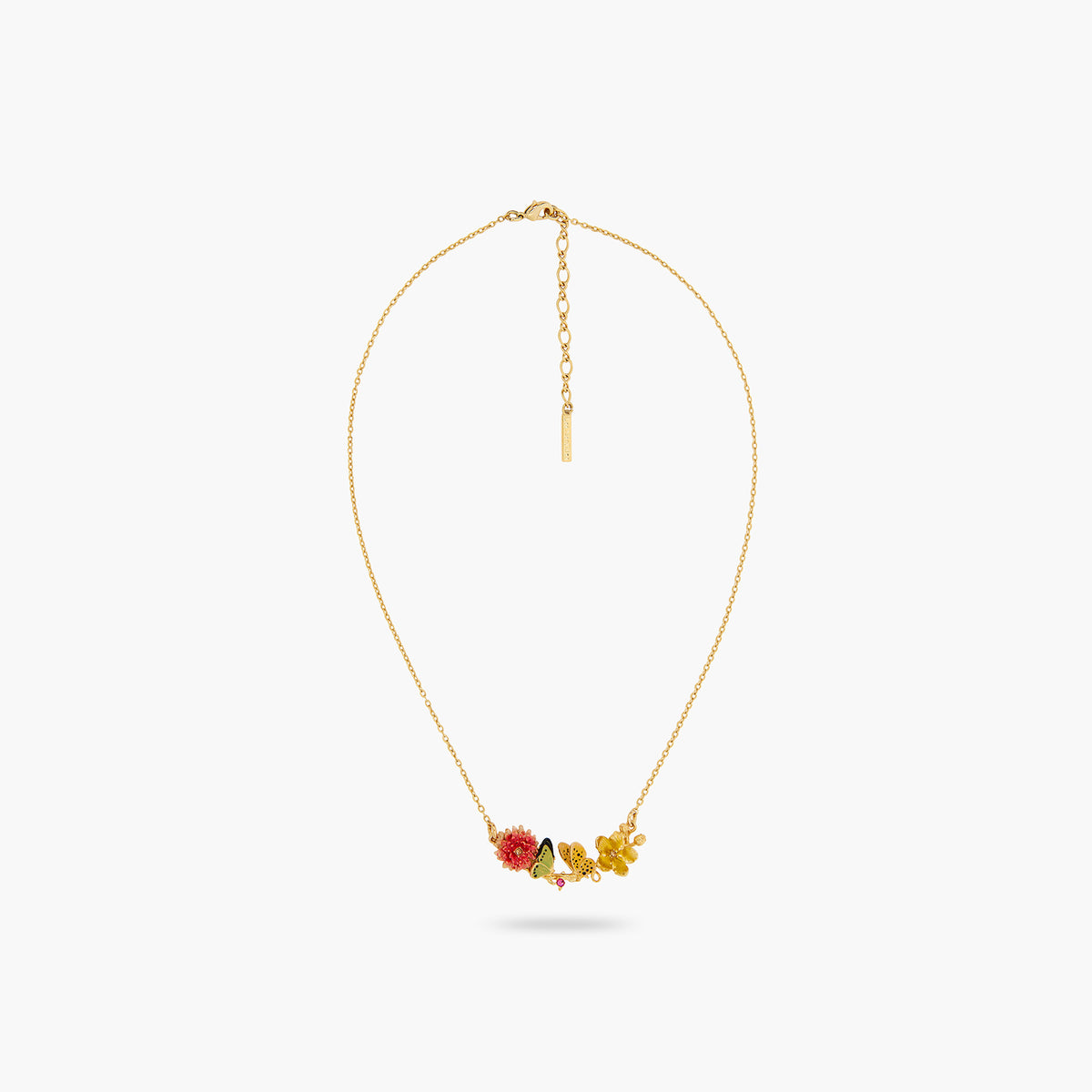 本命ギフト Les Néréides Flower Enameled and Butterfly Animals Loves アクセサリー