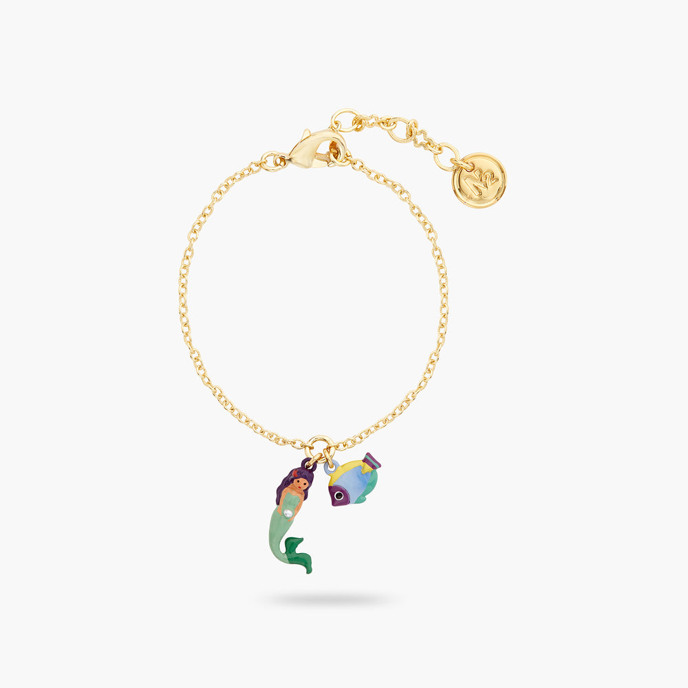 N2 Mermaid and Tropical Fish Charm Bracelet