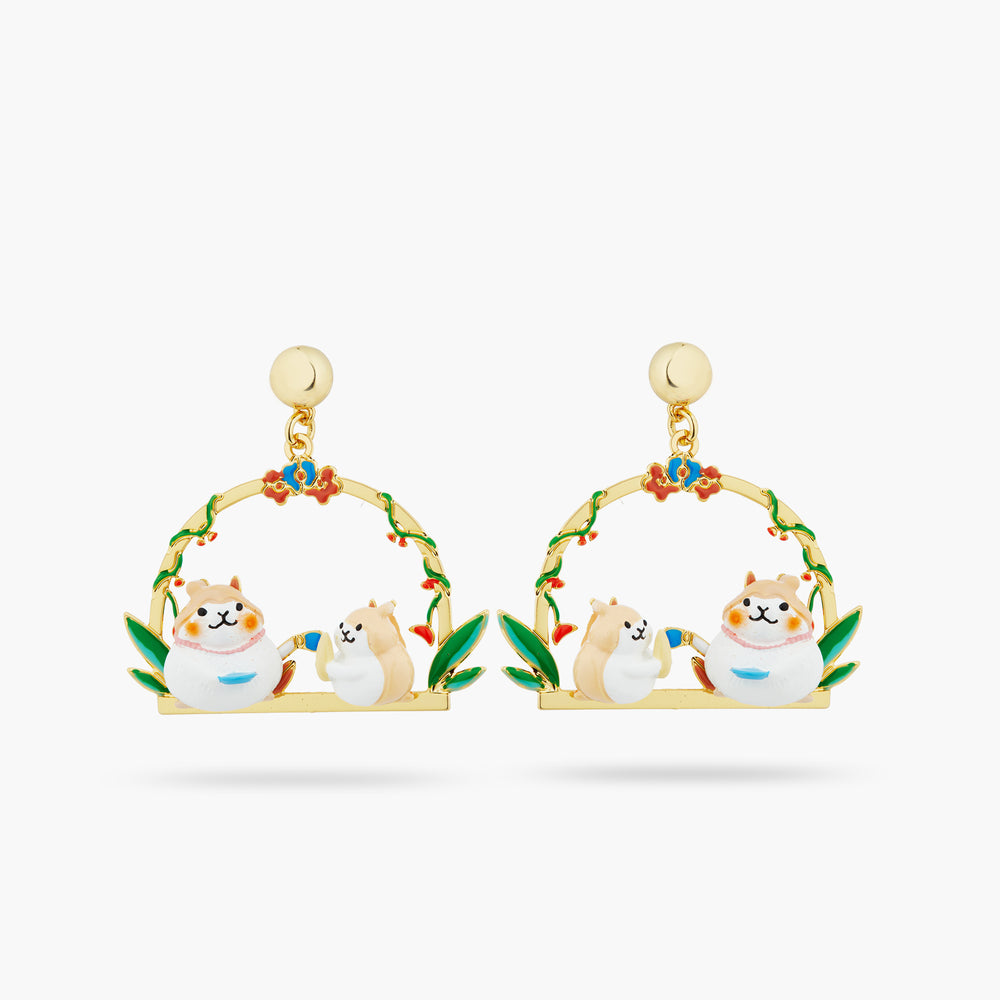 N2 Hamsters With a Sweet Tooth Post Earrings