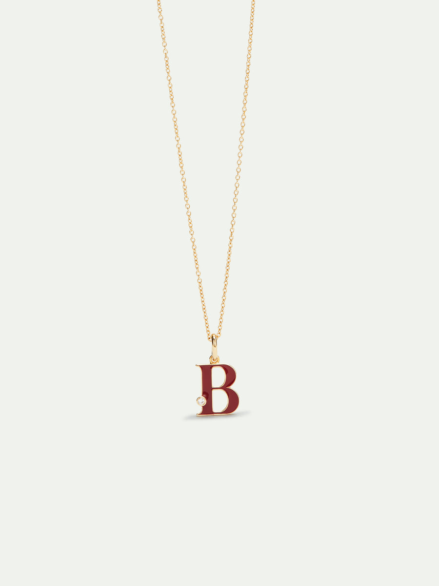 アクセサリー BoTT B Logo Necklace kendra-scott-letter-B-inline-