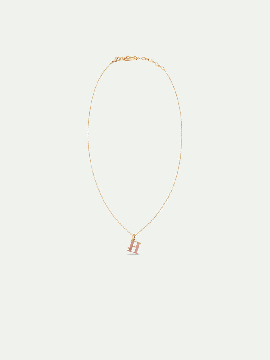 Letter H Pendant Necklace – Les Néréides
