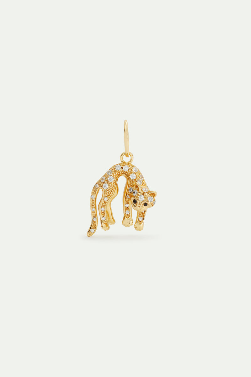 N2 by Les Nereides Cat 猫 ねこ　ネックレス　レネレイド Golden Cat with Crystals Pendant - Care and Gentleness – Les Néréides