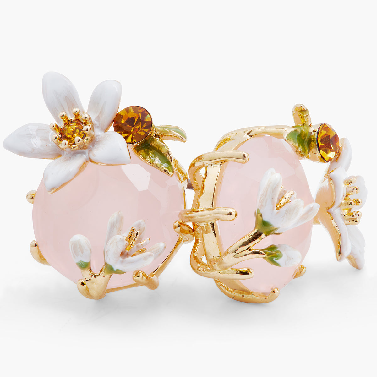 Orange Blossom and Honey Crystal Post Earrings – Les Néréides