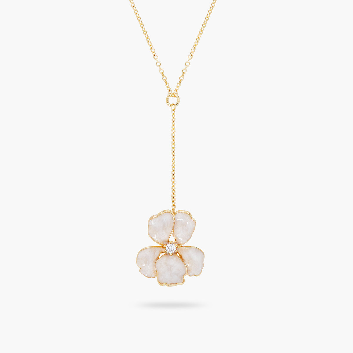 Gold Iris Pendant Necklace – Les Néréides