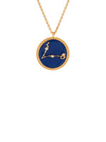 Constellation Reversible Pisces Zodiac Sign Pendant Necklace