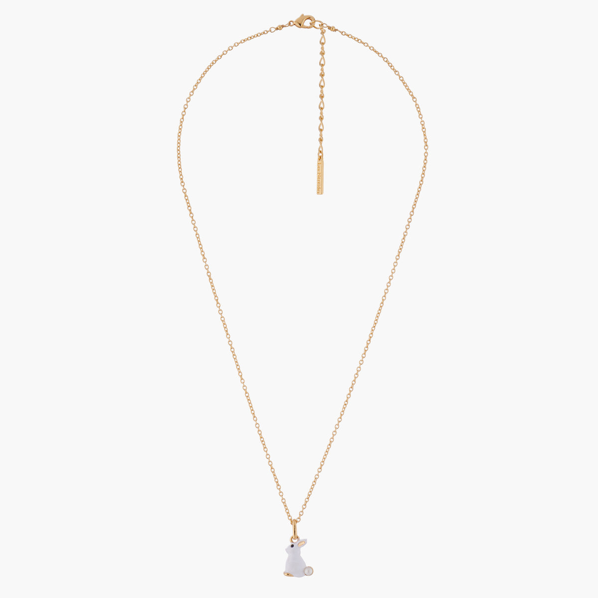 ★PEARLY MORE★ Rabbit and Ribbon Necklace Pink Mini Rabbit Choker Necklace | LNY Rabbit Collection