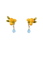 Gardens In Provence Mimosa Drop Clip On Earrings