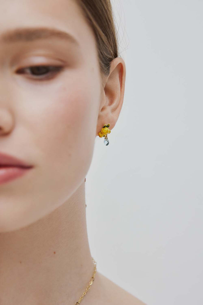 Gardens In Provence Mimosa Drop Earrings