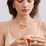 Gardens In Provence Orange Post Earrings