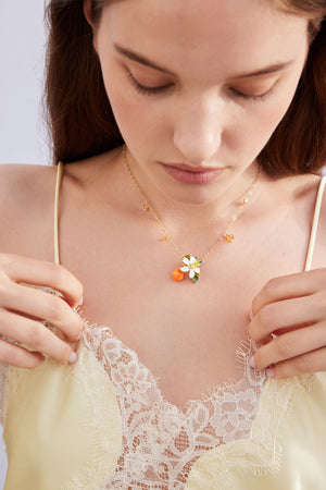 Gardens In Provence Small Orange Necklace – Les Néréides
