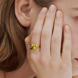 Gardens In Provence Mimosa Adjustable Ring