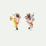 Little Cats Duo with Faceted Glass and Charms Earrings ✨As Seen on Taylor Swift✨