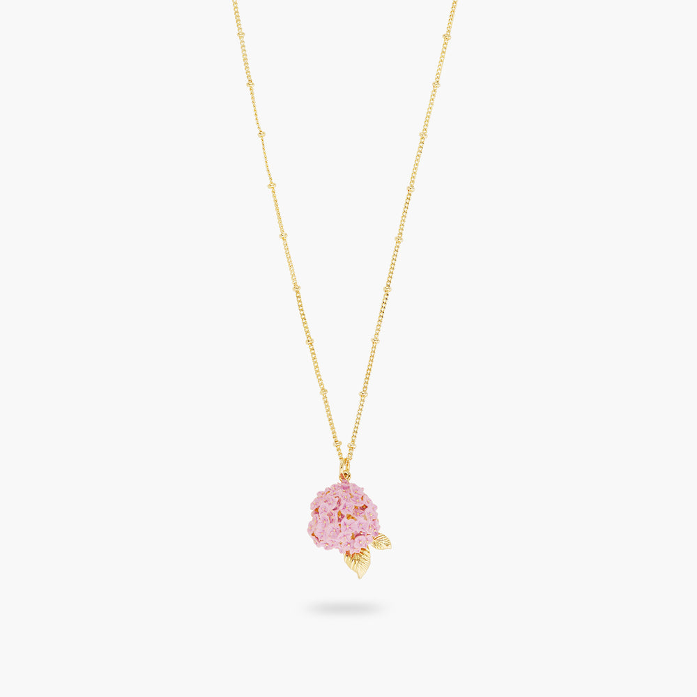 ✨USA EXCLUSIVE✨ Language of Flowers Pink Hydrangea Pendant Necklace