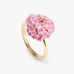 ✨USA EXCLUSIVE✨ Language of Flowers Pink Hydrangea Adjustable Ring