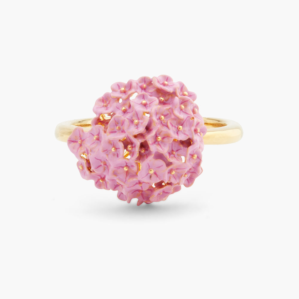 ✨USA EXCLUSIVE✨ Language of Flowers Pink Hydrangea Adjustable Ring