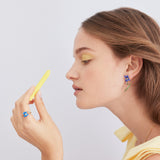 Siberian Iris and Faceted Glass Adjustable Ring
