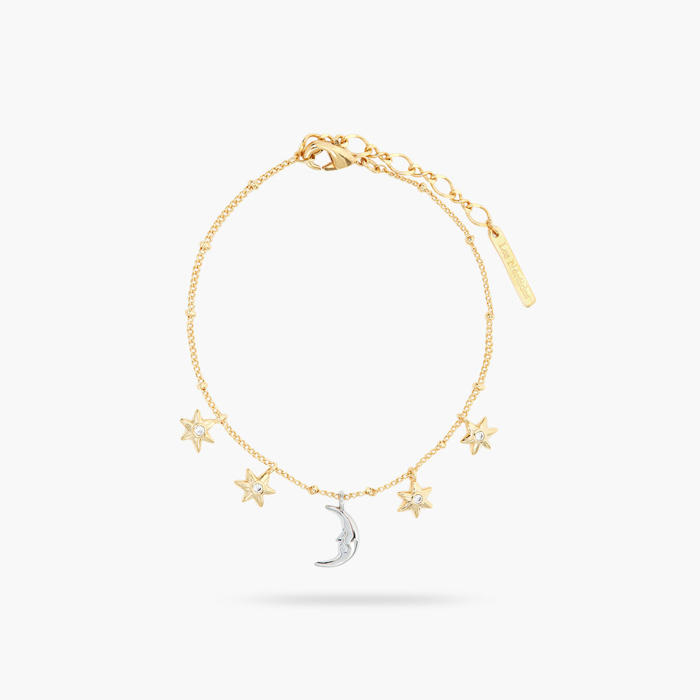 Stars and Moon Fine Charm Bracelet