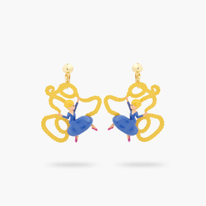 Enchanted Hair Princess Clip-On Earrings
