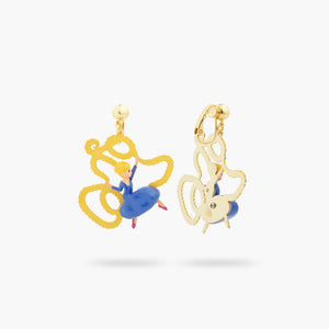 Enchanted Hair Princess Clip-On Earrings