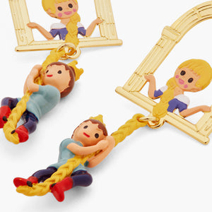Enchanted Hair Princess and Prince Clip-On Earrings