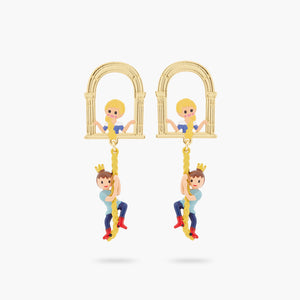 Enchanted Hair Princess and Prince Post Earrings