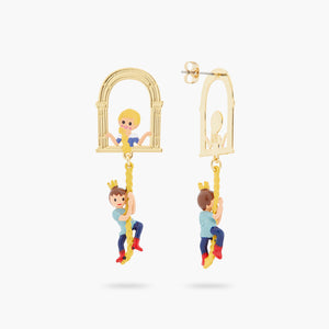 Enchanted Hair Princess and Prince Post Earrings