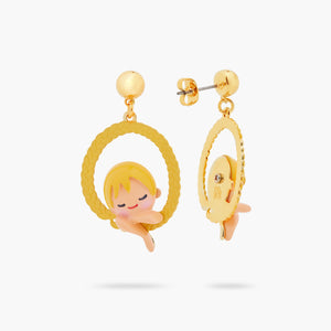Enchanted Hair Princess Post Hoop Earrings