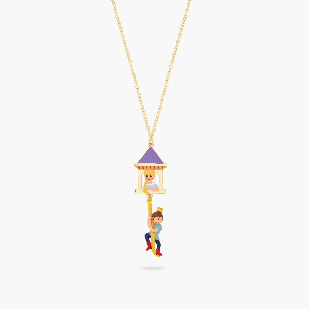 Enchanted Hair Princess and Prince Pendant Necklace