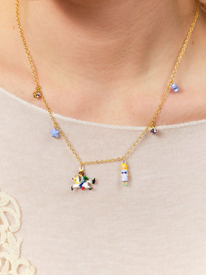 Enchanted Hair Princess and Prince Charm Necklace