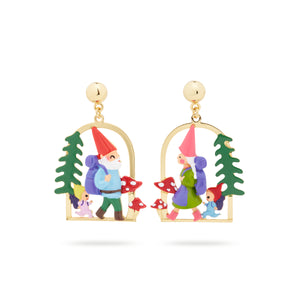 Hiking Gnome Post Earrings