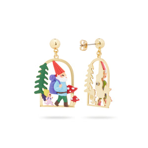 Hiking Gnome Post Earrings