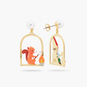 
            
                Load image into Gallery viewer, Squirrel, Gnome and Marshmallow Post Earrings
            
        
