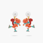 Ice Skating Squirrel Post Earrings