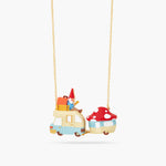Toadstool Family Caravan Statement Necklace