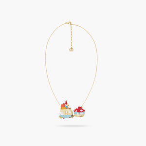 Toadstool Family Caravan Statement Necklace