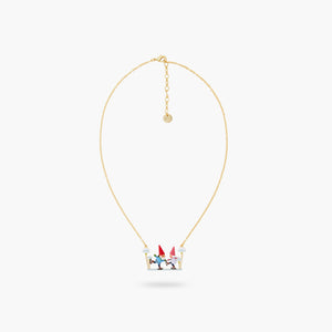 Gnomes and Ice Skates Statement Necklace