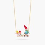 Sledging Garden Gnome Statement Necklace