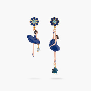 
            
                Load image into Gallery viewer, Mystery of the Nile Ballerina Asymmetrical Post Earrings
            
        
