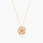 Wild Rose Mother of Pearl Pendant Necklace