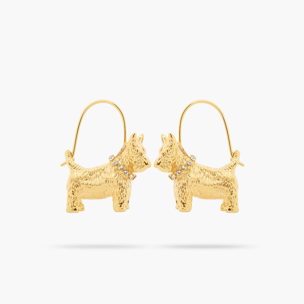 Les Néréides Loves Animals Westie Post Earrings