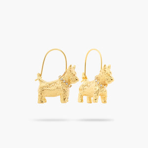 Les Néréides Loves Animals Westie Post Earrings