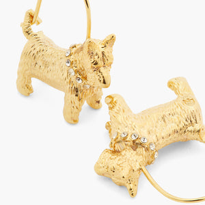 Les Néréides Loves Animals Westie Post Earrings