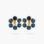 Ocean Blue Diamantine 6 Stone Clip-on Earrings