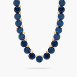 Ocean Blue Diamantine Round Stone Choker Necklace