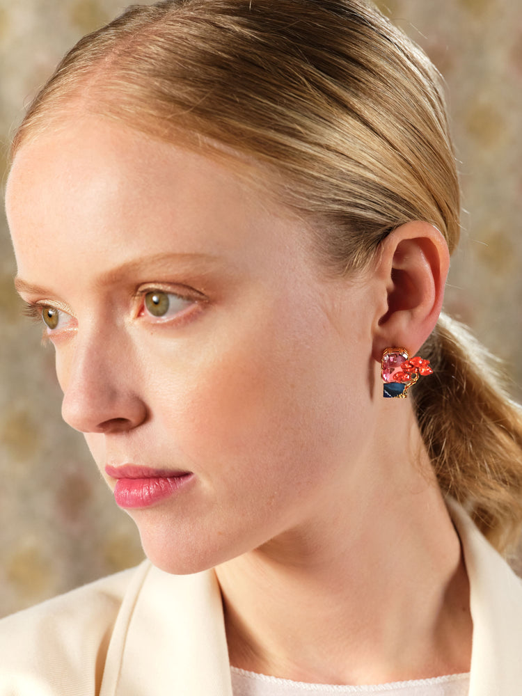 Rising Sun and Maple Tree Post Earrings
