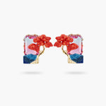 Rising Sun and Maple Tree Post Earrings