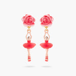 Mini Pas de Deux and Rosebud Post Earrings