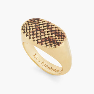 Snakeskin Signet Ring