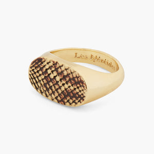 Snakeskin Signet Ring