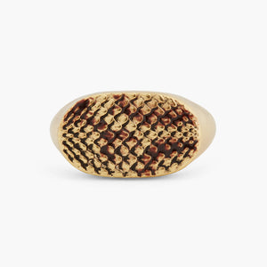 Snakeskin Signet Ring